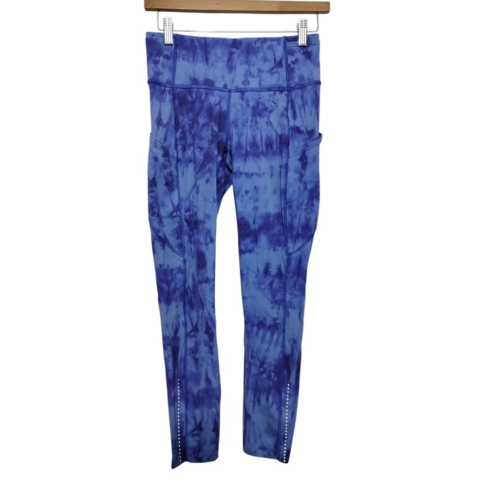 Lululemon Fast and Free Tight II 25" Game Day Blue Women's 6 Run Gym Yoga